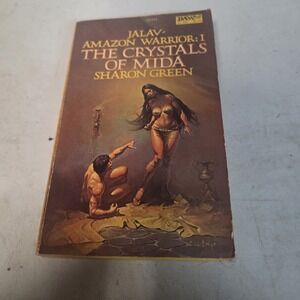 The Crystals of Mida Sharon Green Jalav Amazon Warrior 1st Print 1982 DAW Book